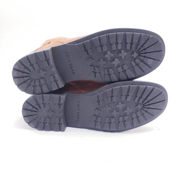 Cole Haan Quiana Bootie Womens Size 8 British Tan Brown Suede Waterpoof Boots - Picture 8 of 10